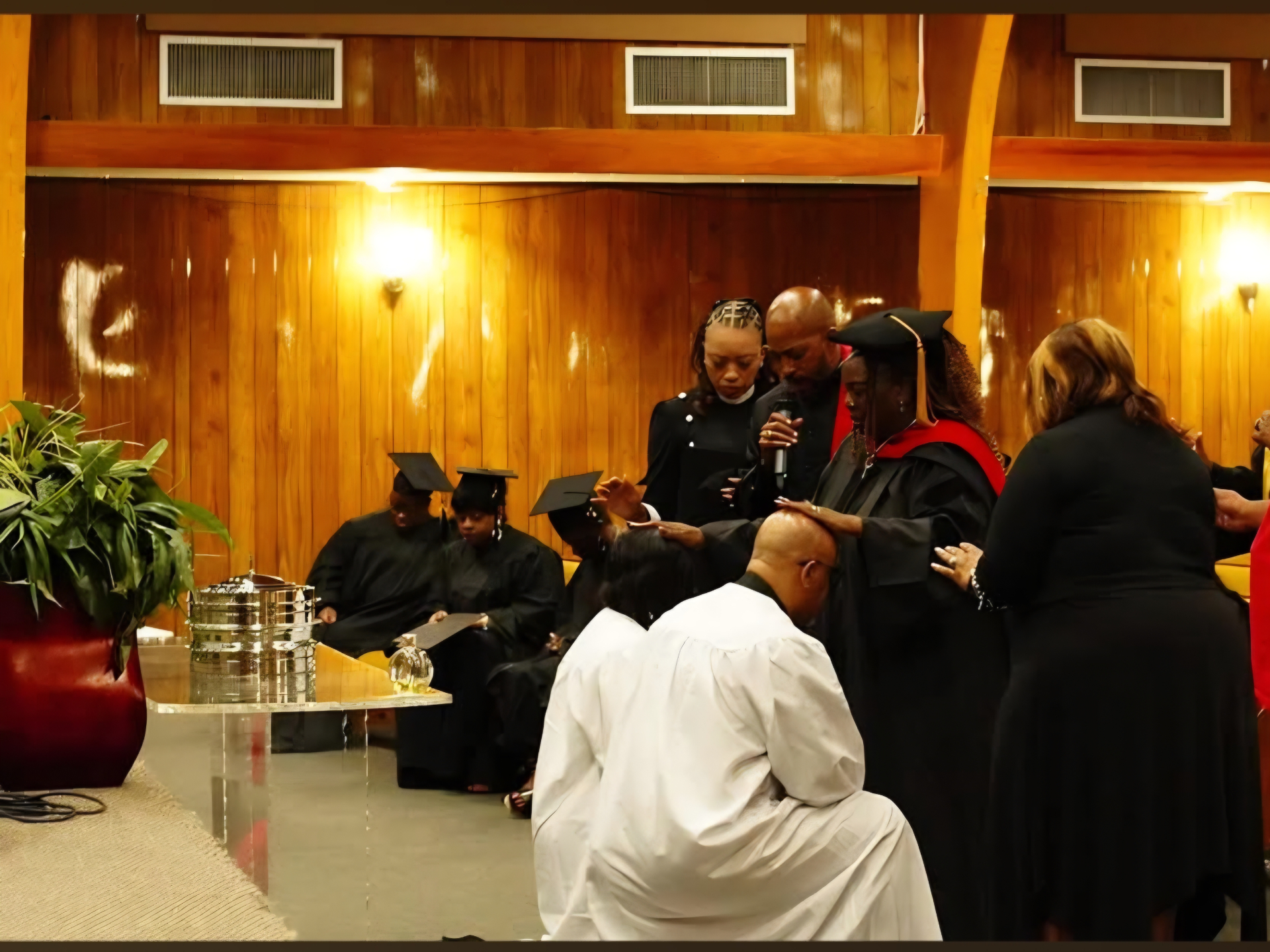 Laying on of hands and ordination prayer for CALA graduate