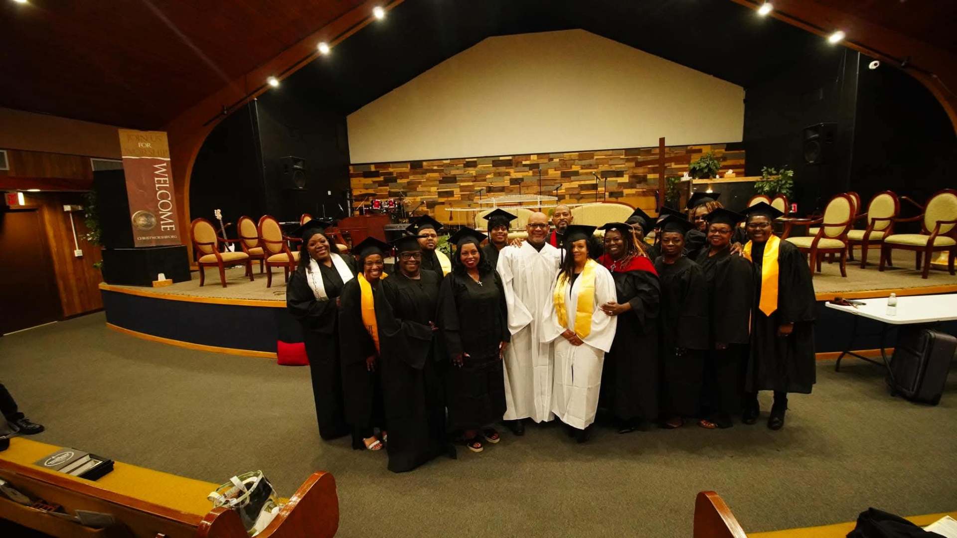 CALA graduating class group photo with pastors