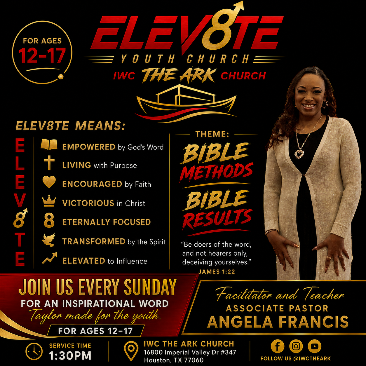 Elev8te Youth Church flyer