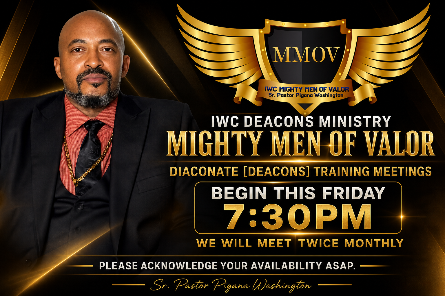 Mighty Men of Valor — Deacons Training