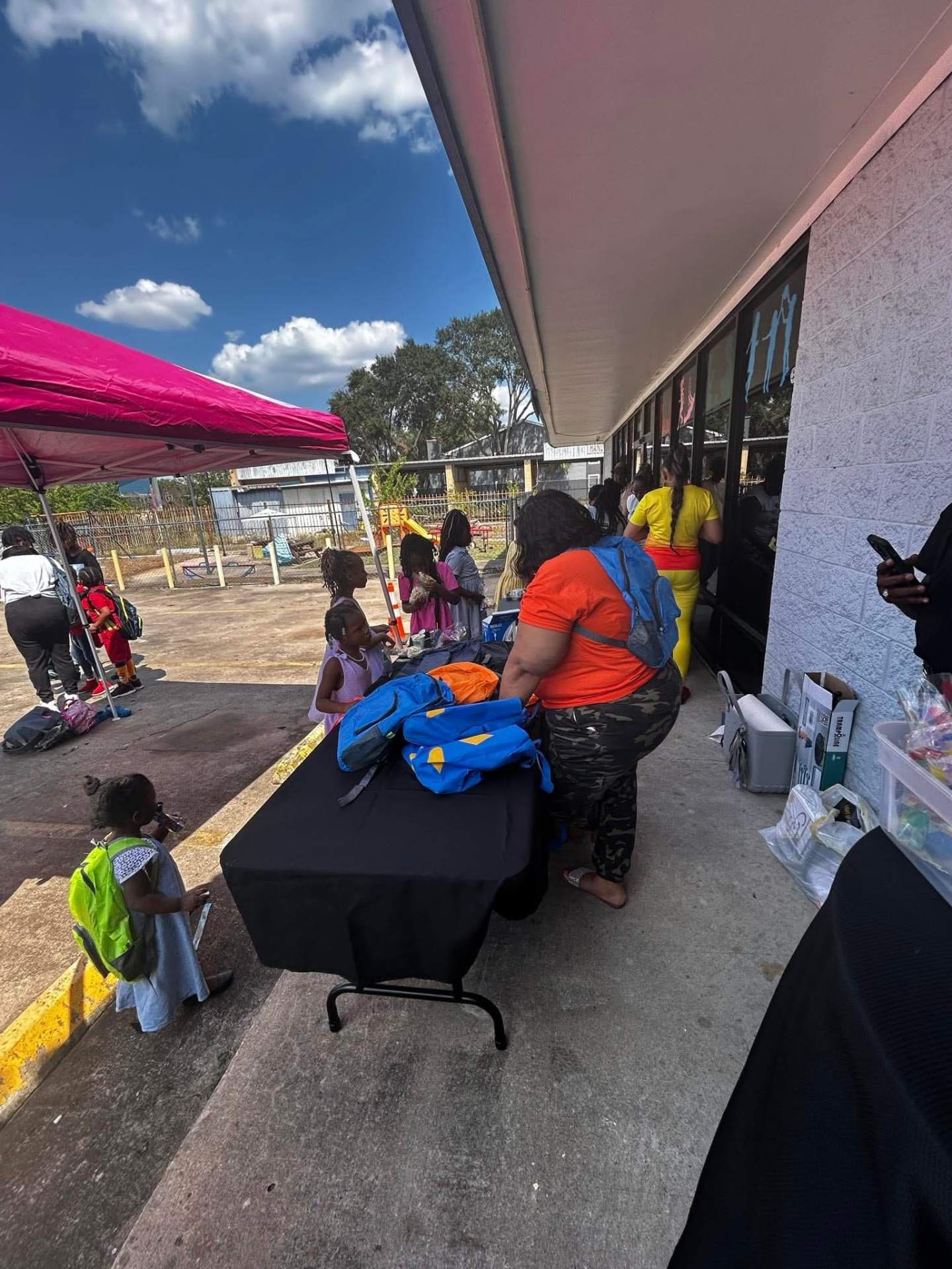 Volunteers serving the community